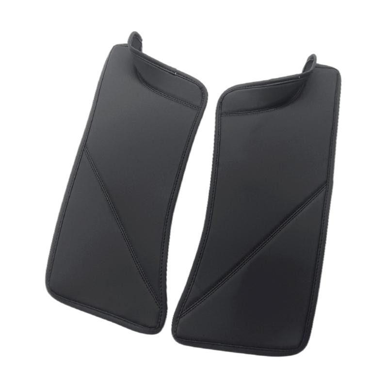 Car Rear Door Sill Protector For  PU Leather Rear Seat Anti-dirty Mat Anti Kick Pad Car Accessories 1