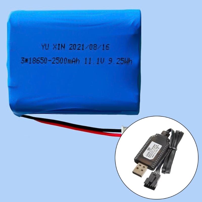 2er-Set 7,4V USB-Ladekabel mit SM2.0 4P-Stecker für LiPos-Batteriebetriebene Autos und Fahrzeuge