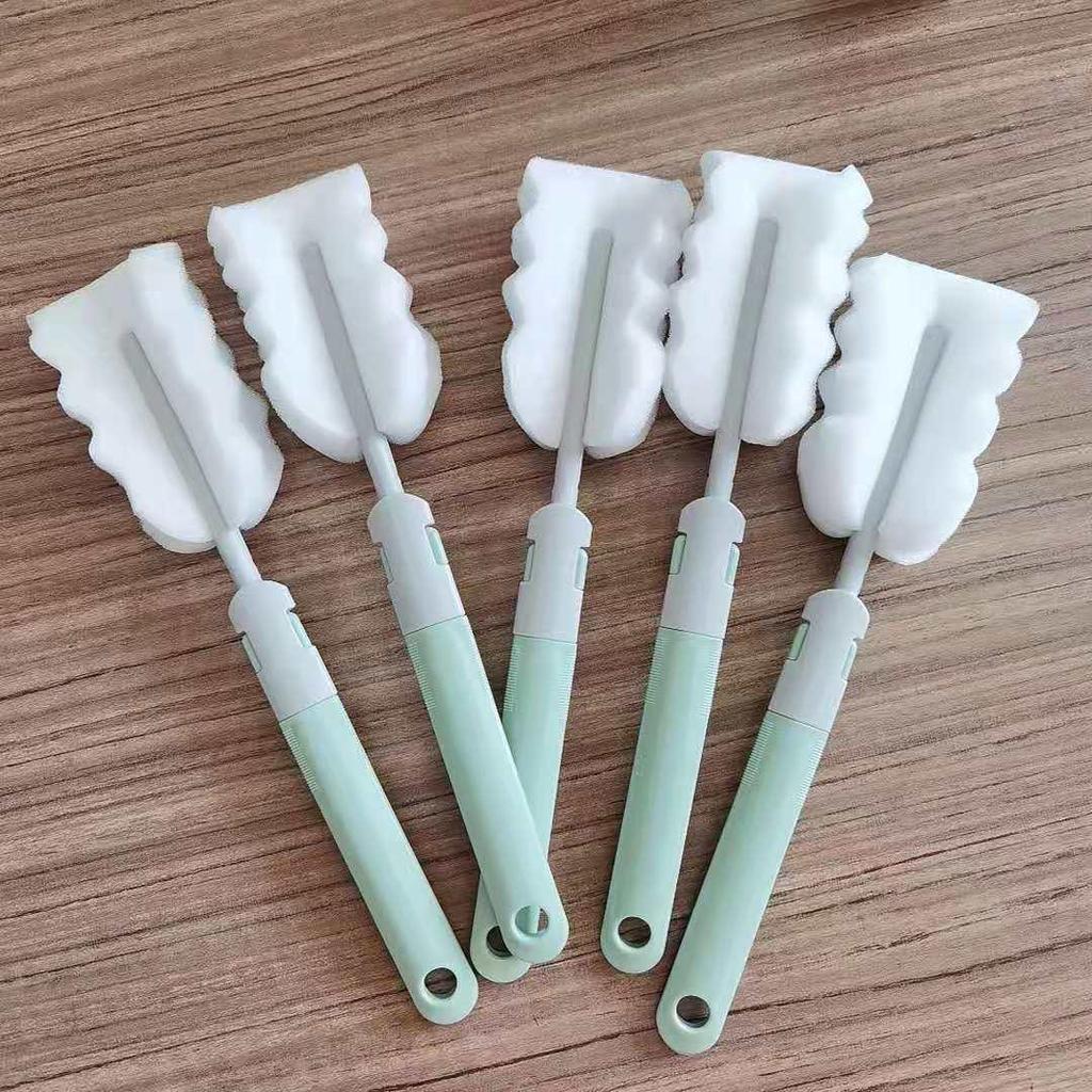 Long Handle Detachable Sponge Cup Cleaning Brush