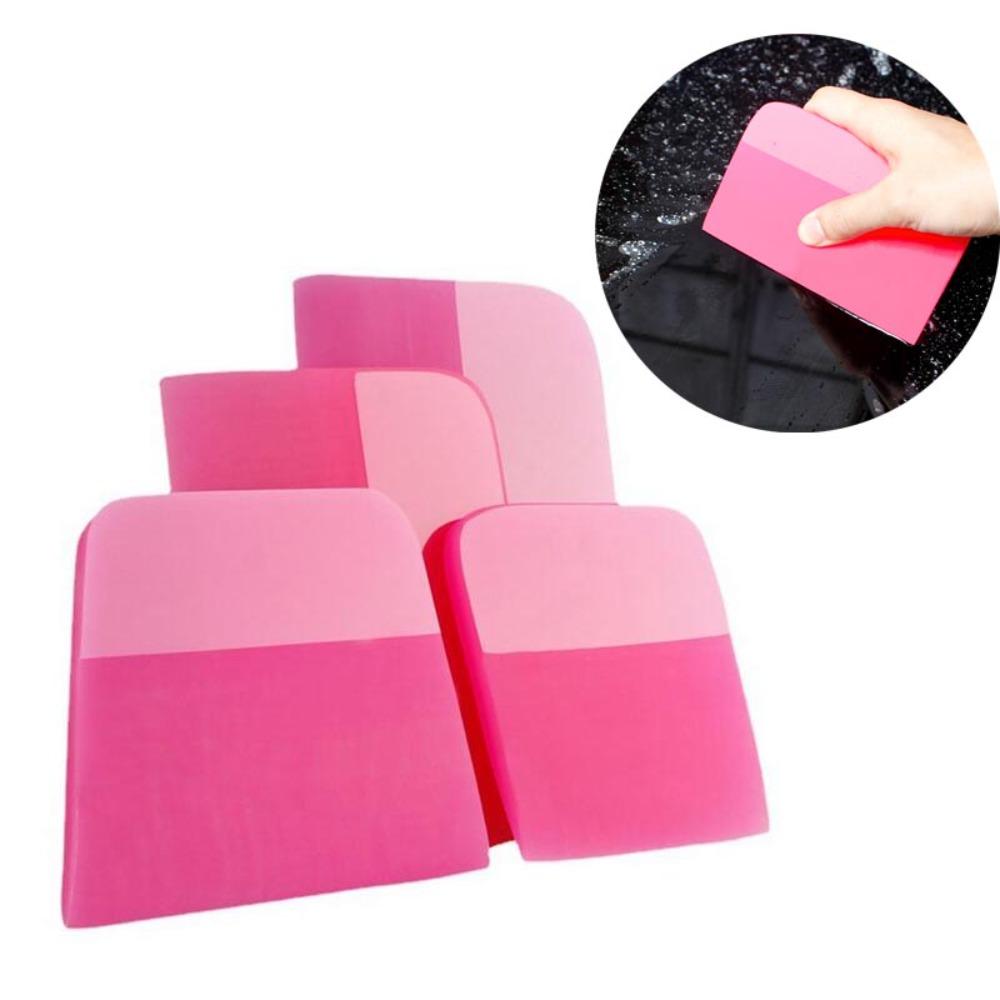 Pink Glass Wrap Tools TPU Car Squeegee Vinyl Spatula Coating Scraper