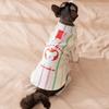 New Cat Clothes Early Autumn Thin Striped Bottoming Shirt Into a Cat Kitten Two-legged Sweater German Cat Pet Clothes