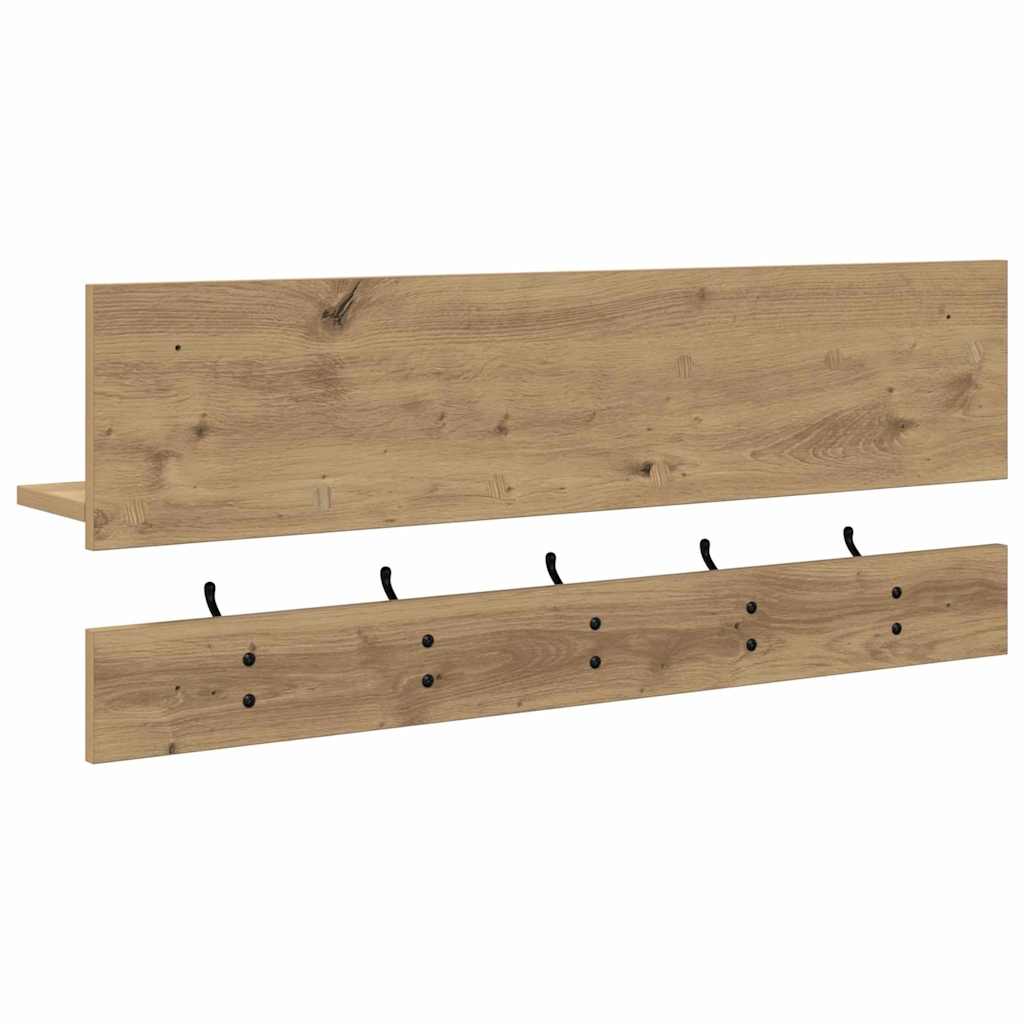Wall Mounted Nightstand Artisan Oak 90 x 15 x 36 cm