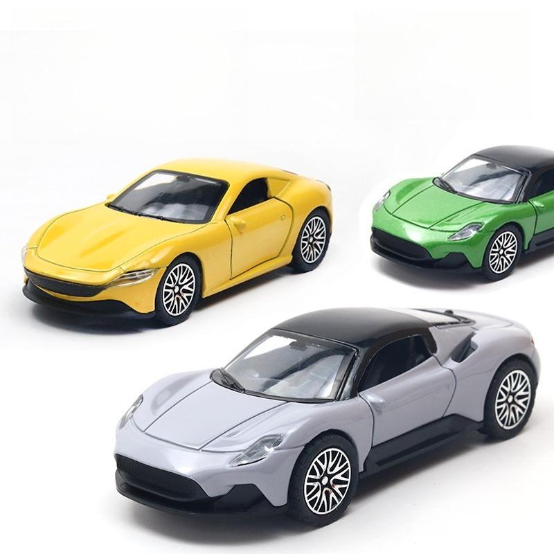 (bag) 1/36 Double Door Alloy Sports Car Ma MC Model Pullback Children's Toy Car Gift Delivery