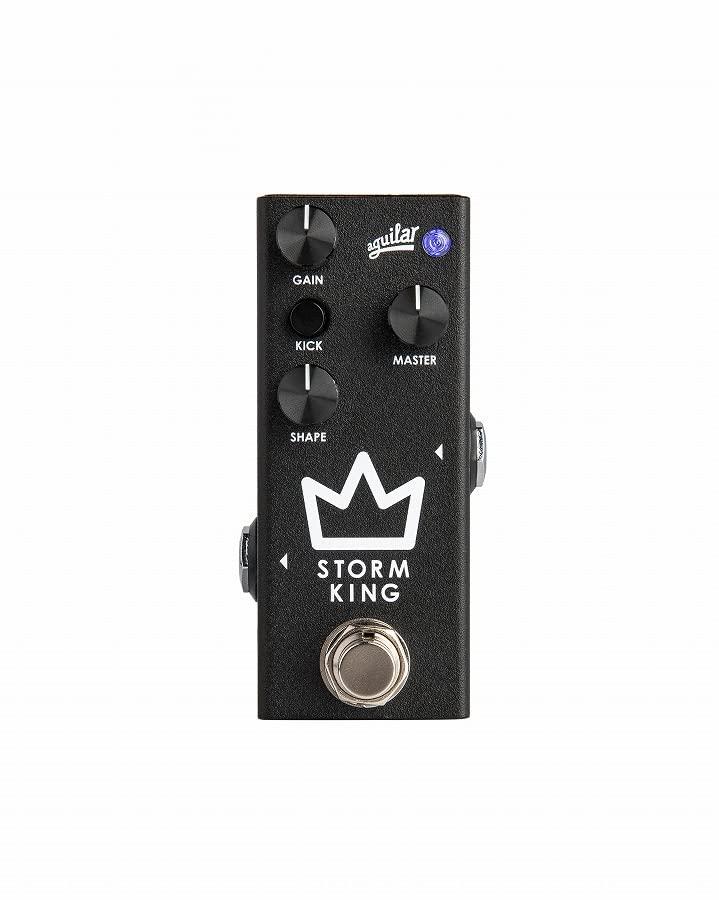 Aguilar STORM KING Bass Effects Compact Type Pedal, Tube-Style Distortion/Fuzz,