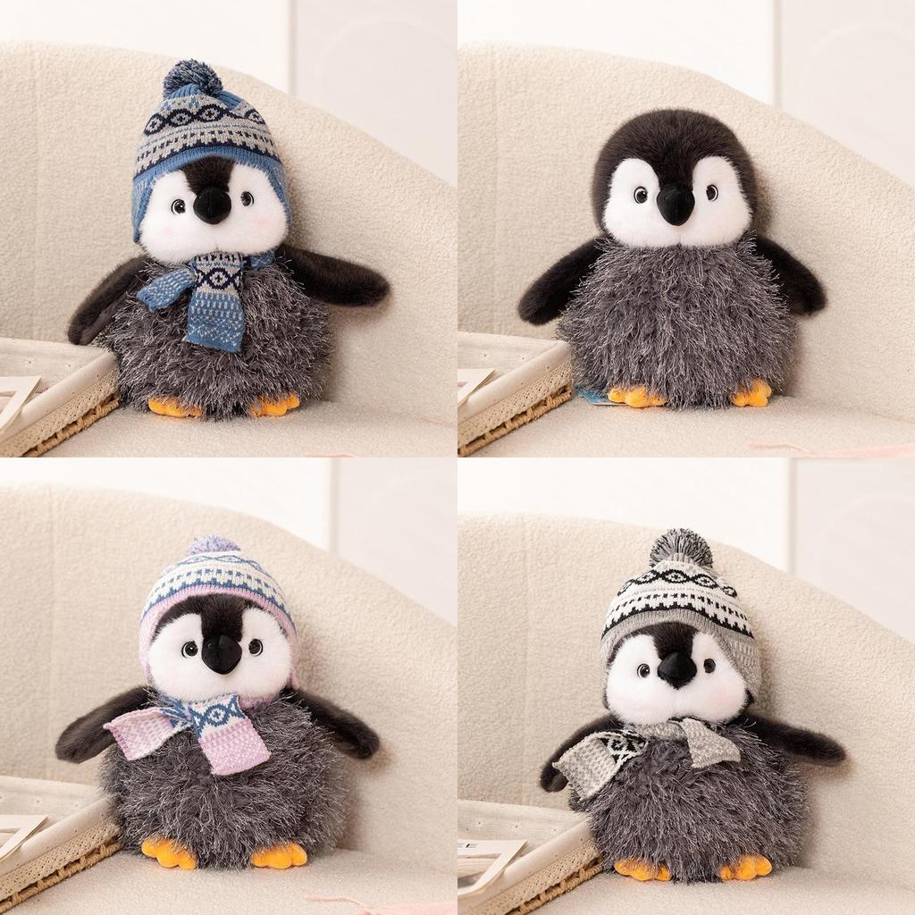 Cute Cotton Small Penguin Plush Toy With Hat For Kids Gift And Collectors