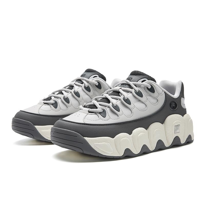 FILA CROISSANT 1+ Abrasion Resistant Coverage Lightweight Low top Casual Shoes Men's Gray F12M542135FQN
