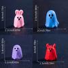 20pcs Mini Ghost Halloween Resin Figures Miniature Animals for Garden Dollhouse Landscape Decoration