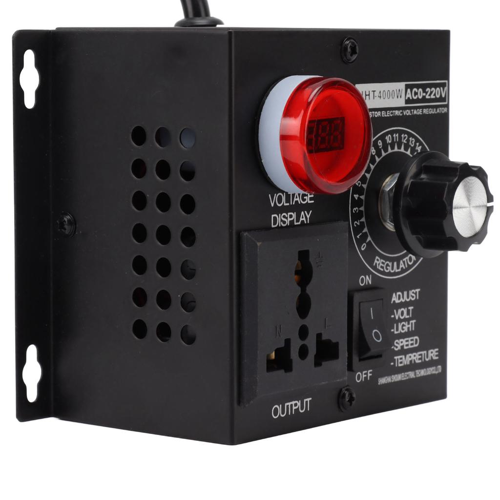 4000W SCR Elektronischer Spannungsregler Motordrehzahlregler Dimmer Thermostat Weitspannung