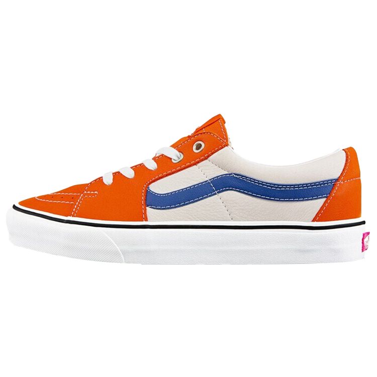 

Vans Sk8 Low Slip Resistant Durable Lightweight Low Top Skate Shoes Unisex Sneakers Orange White VN0A4UUK2S2 39
