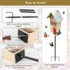 Wooden Insect House Insect Hotel for Bee Butterfly Ladybirds Beneficial Insect Habitat Bug Hotel Garden Hanging on Tree Wall