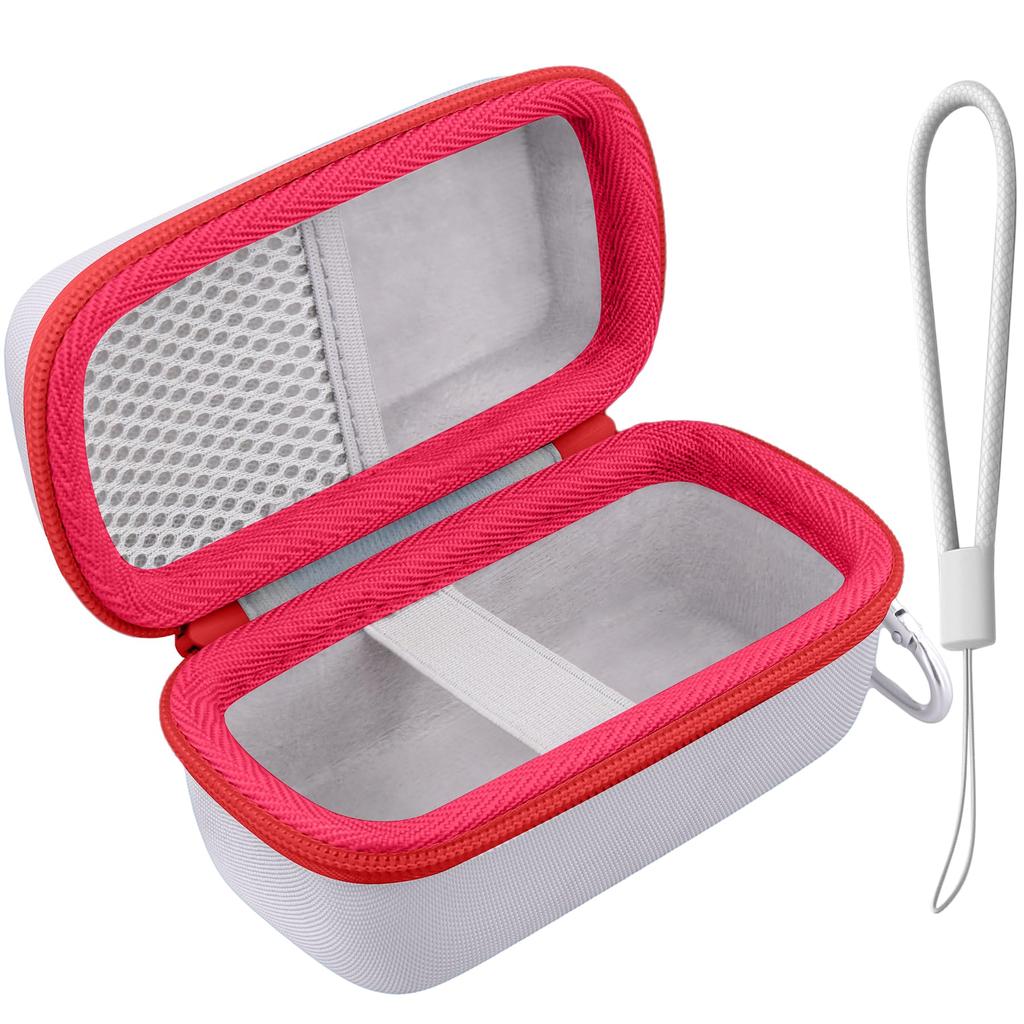 Takara Tomy FUNSHOT Hello Kitty Digital Toy Camera Storage Case with Hand co2CREA (Case only) Strap, Off-White-Red -