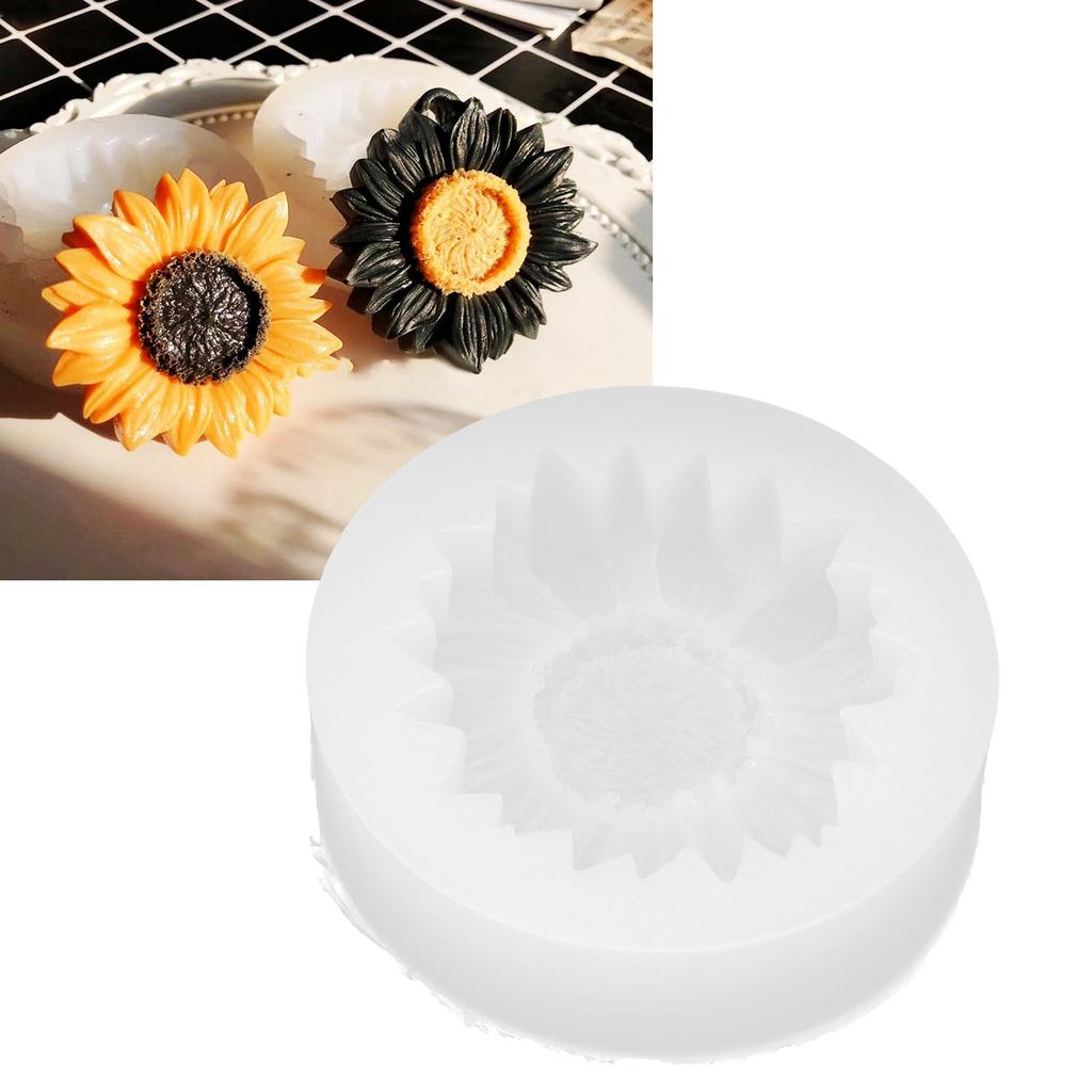 Slunečnicové Fondantové Formy na Dorty Květinové Fondantové Pečicí Formy na Dorty pro Baby Shower Dorty Cupcakes Bílé
