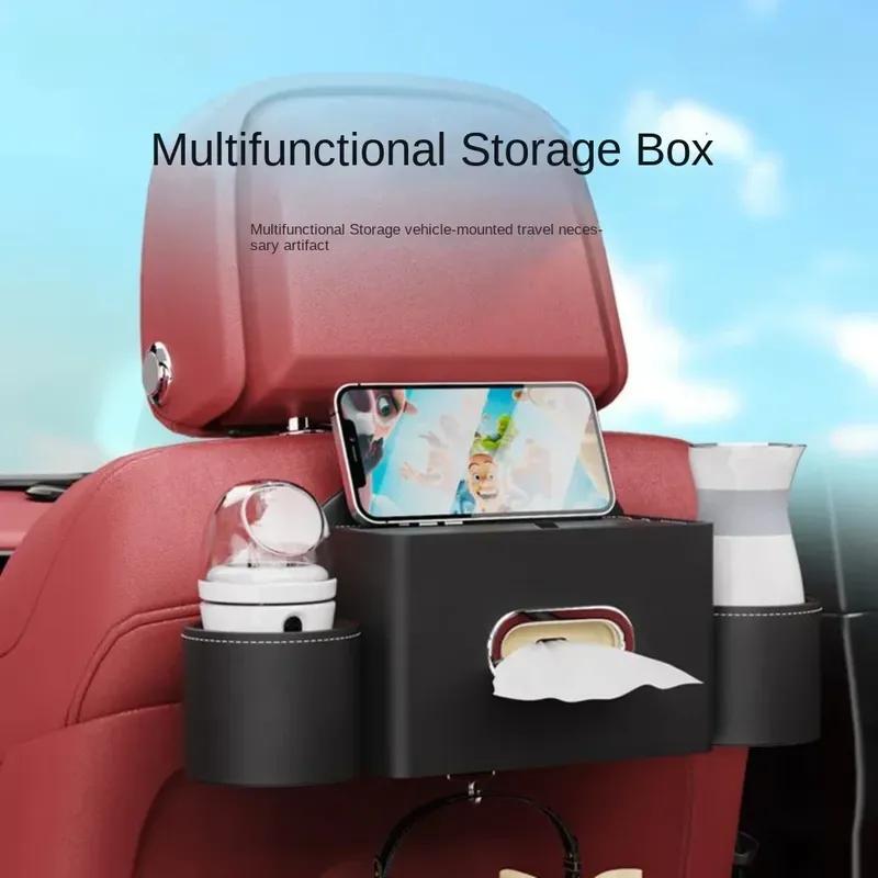 For Lexus HYBRID Car Seatback Multi-Functional Storage Box Car Seat Back Organizer Rack Rear Tissue Box Car Accessories