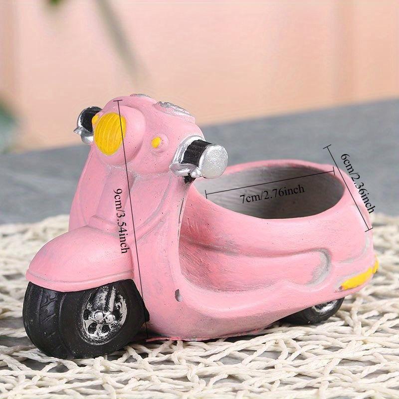 1PC retro hippie carriage resin flower pot, creative indoor and outdoor decoration flower pot, multi-functional room decoration