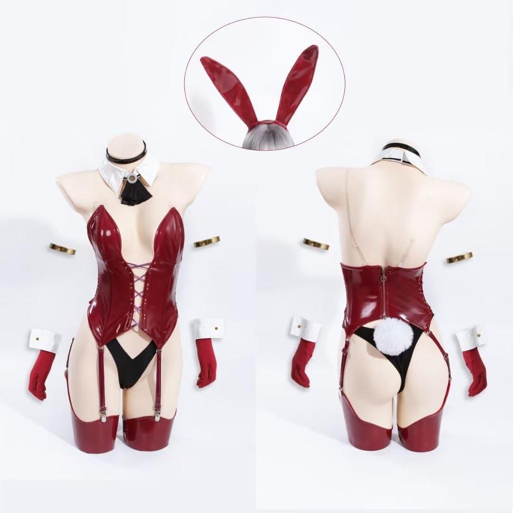 Pupubanbanya Bremerton Lavender Halloween Costume, Christmas Bunny Girl, Size M