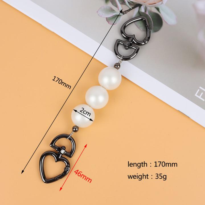 Imitate Pearl Bag Strap Extender Accessories for Handbag Purse Belt Handles Bead Chain Women Shoulder Bag DIY Replacement Straps