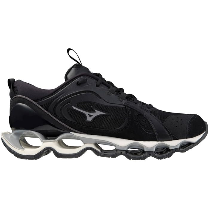 Mizuno Wave Prophecy B2 Sneakers, Perfect for Commuting, School, and Lifestyle, Casual, Black, Size 25.0 cm, 2E