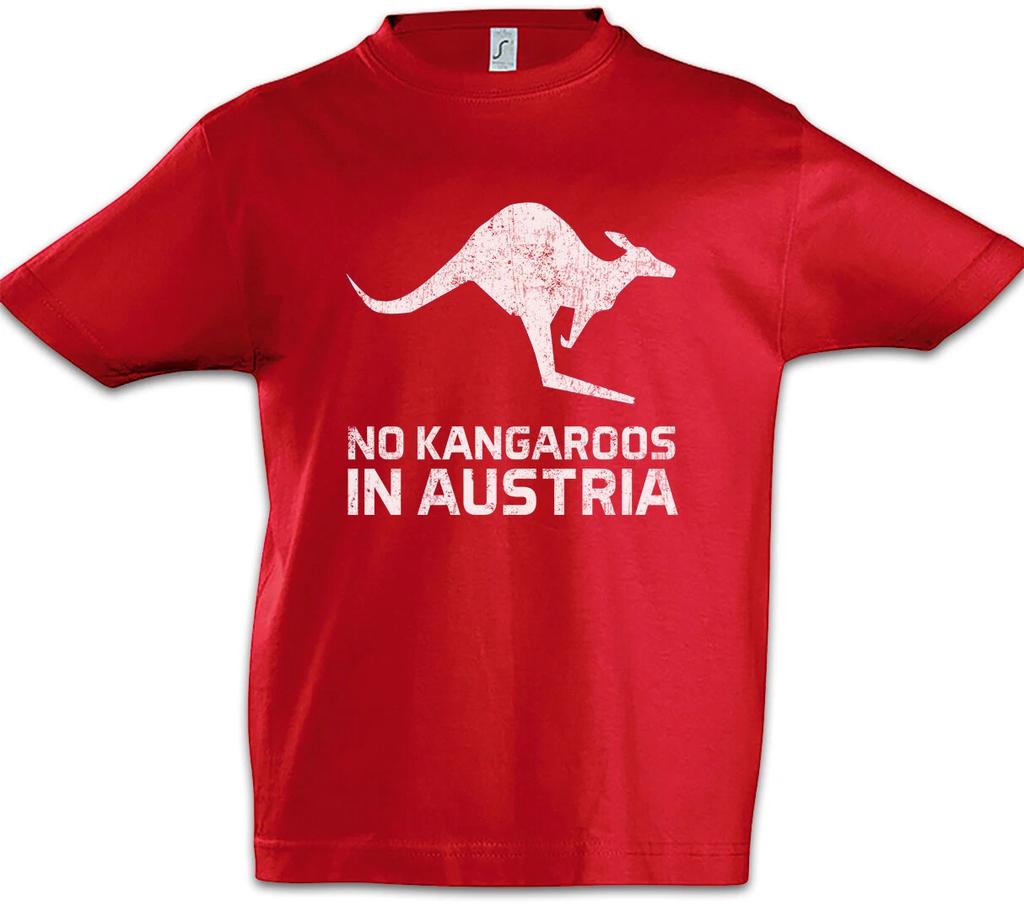 No Kangaroos In Austria Boys T-Shirt Geography Teacher Australia Fun Nerd-