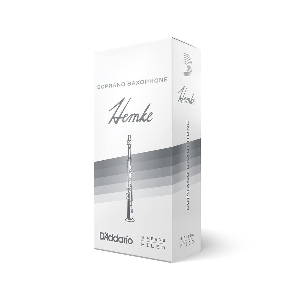 D'Addario WoodWinds Frederick L. Hemke Reeds for Soprano Saxophone, RHKP5SSX300, Hardness 3.0, Pack of 5