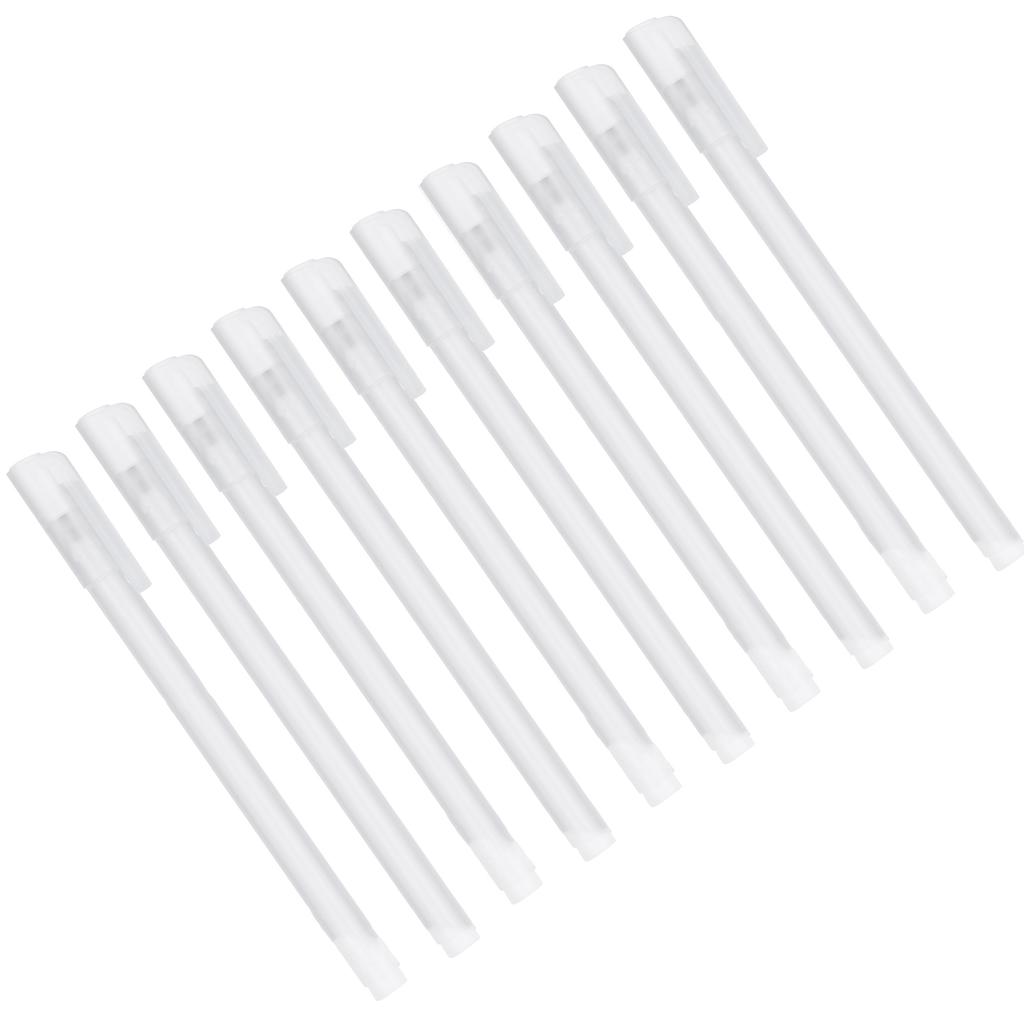 10Pcs High Light White Pen DIY Highlighter Marker Black Card Stationery Art Supplies