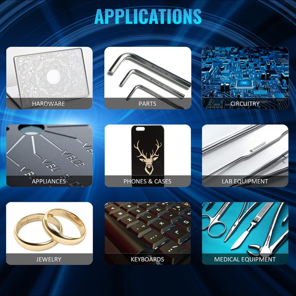 Fiber Laser Marking Machine 20W 30W 50W Engraving Cutter Control Software for Metal Steel