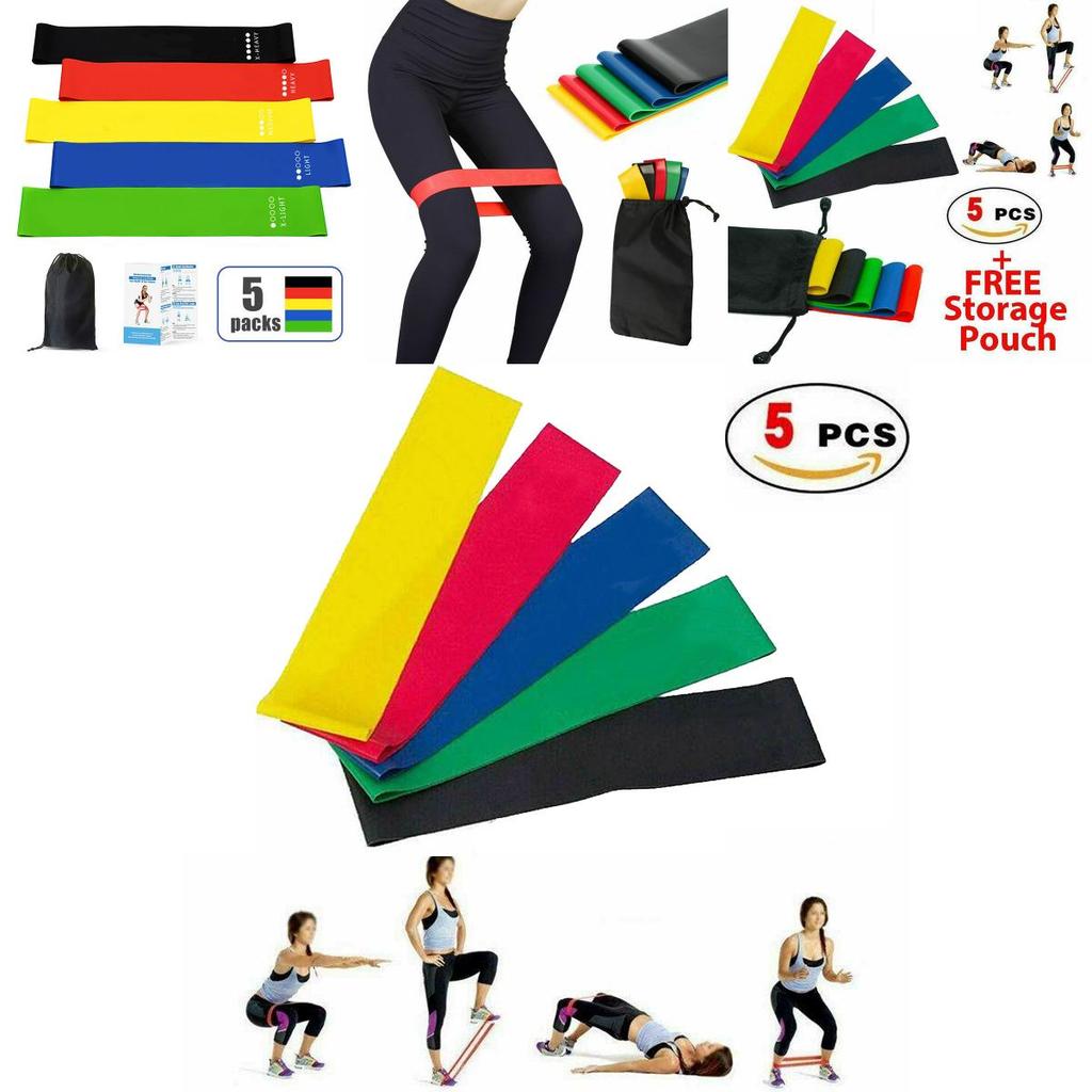 Durable Eco-friendly Latex Workout Resistance Bands Loop Set For Crossfit Yoga Fitness