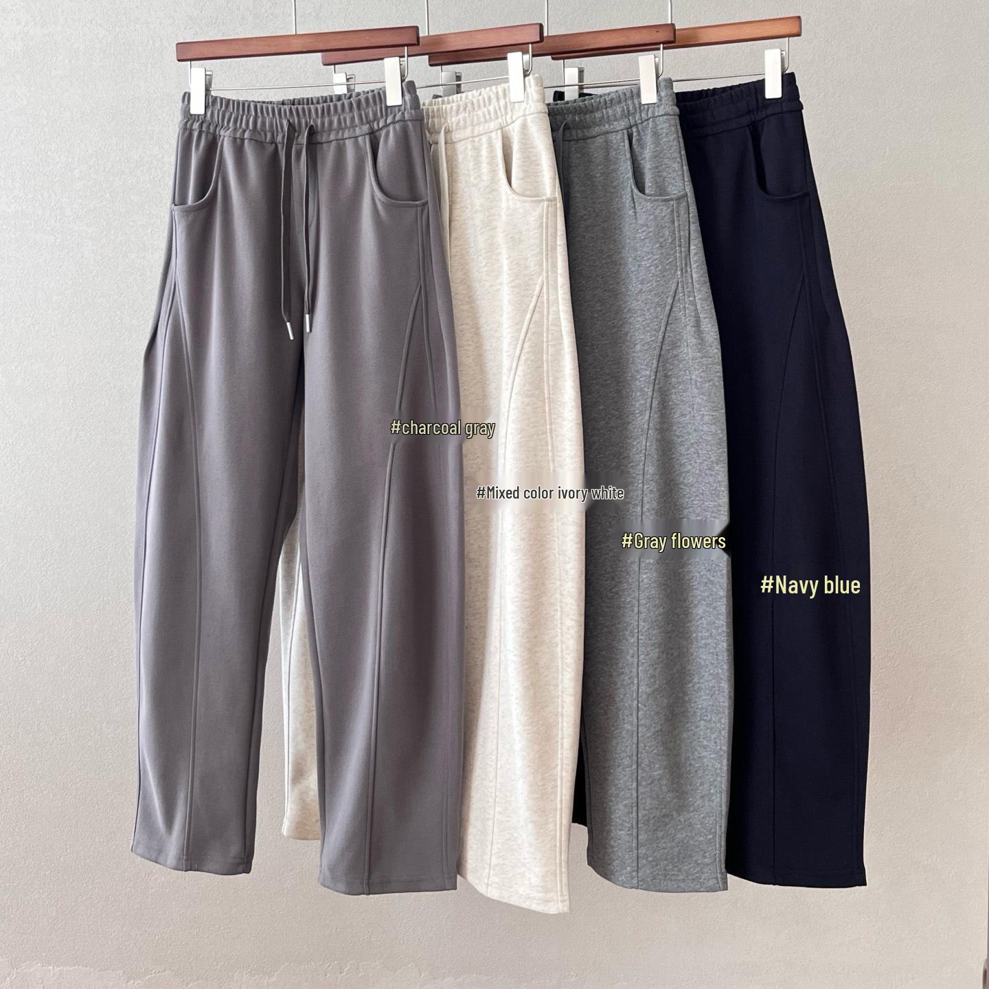 

Spring Women s Embroidered High-Waisted Wide-Leg Casual Pants with After-Sales Service Triple Extra Large