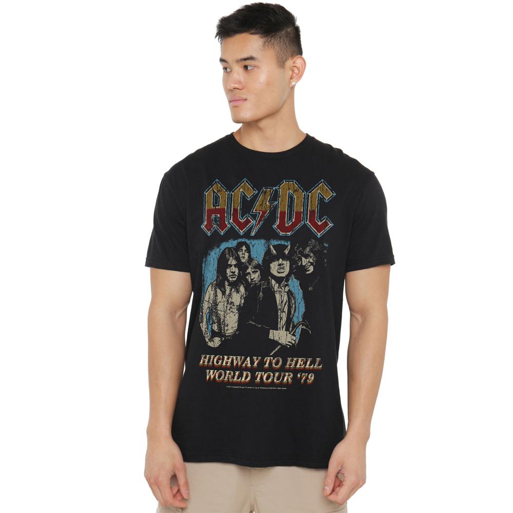 AC/DC Mens Highway World Tour 79 T-Shirt