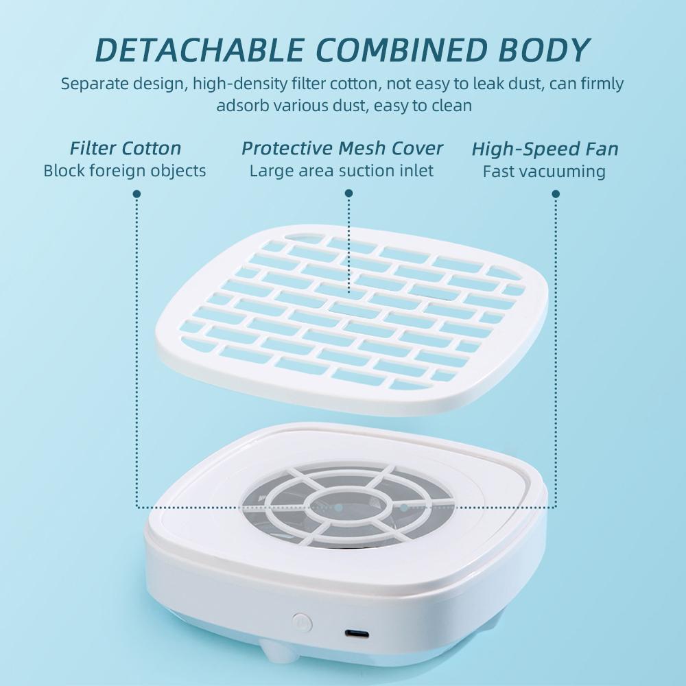 3200RPM USB Mini Sběrač Prachu na Nehty Přenosný Odsavač Prachu na Nehty Ventilátor Vysavače na Nehty Ventilátor na Manikúru pro Nail Art S Filtrem