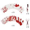 24/48Pcs Halloween Cupcake Topper Wrappers Bloody Knife Scissors Cake Decoration Halloween Birthday Party Supplies Baking Tools