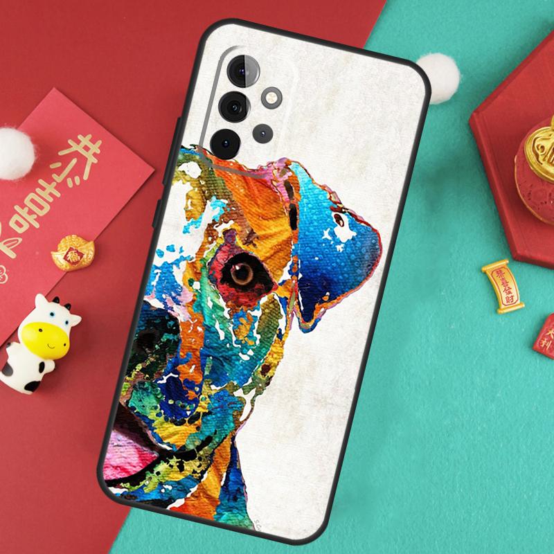 Pit Bull Lovely Pet Dog Pitbull Case For Samsung Galaxy A34 A54 A14 A15 A25 A35 A55 A53 A33 A13 A52 A32 A12 A51 A71 Cover