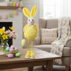 Huggable Material Easter Rabbit Figurine Creative Design Easter Home Decoration  Party Gift