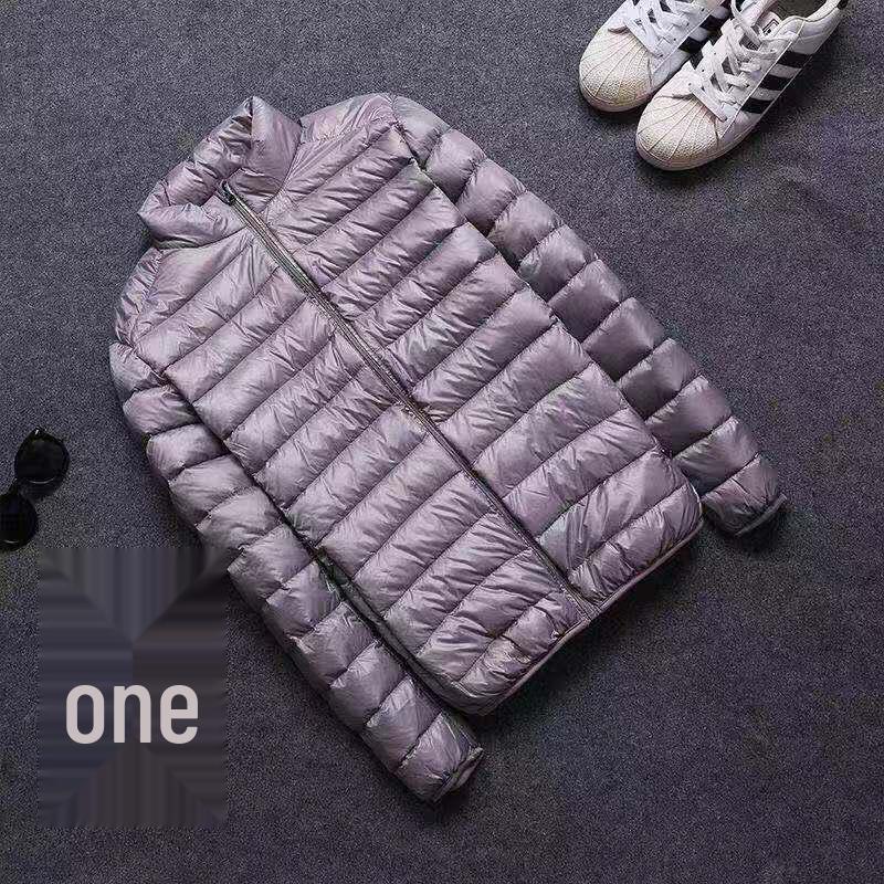 

Men s Plus Size Solid Color Lightweight Down Cotton Jacket, Winter 2026 Fashion M