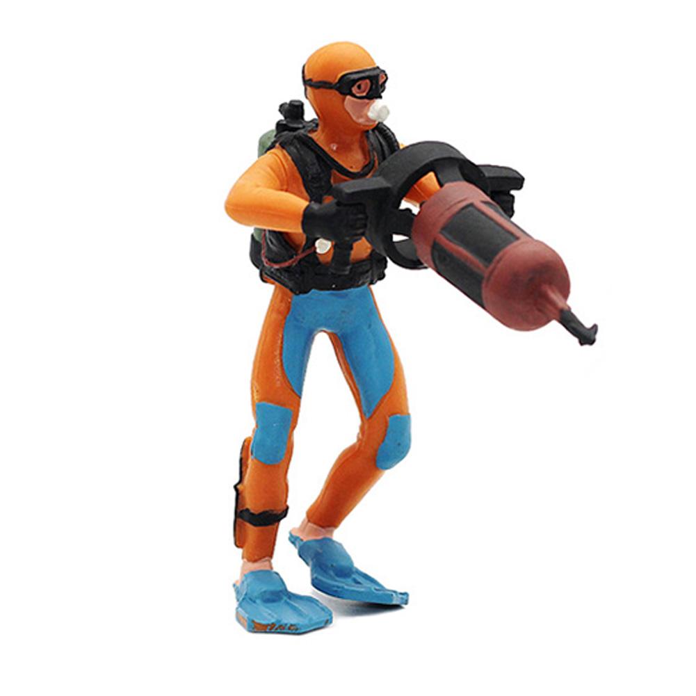 Plastic Seabed Exploration Diver Doll Scene Decoration Toys Miniature Oceans Scene Model Diver Action Figures Toys