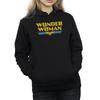 DC Comics Womens/Ladies Wonder Woman Crackle Logo Hoodie