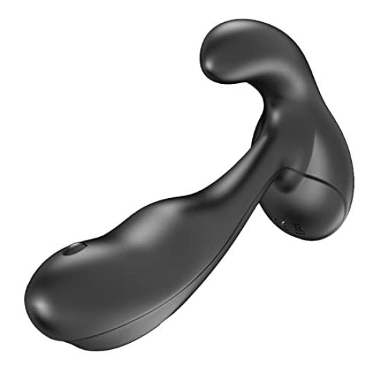 Electric Enema Anal Vibrator with 3 Functions Prostate Vibrator Anal Plug (Vibration, Licking, Flexible)