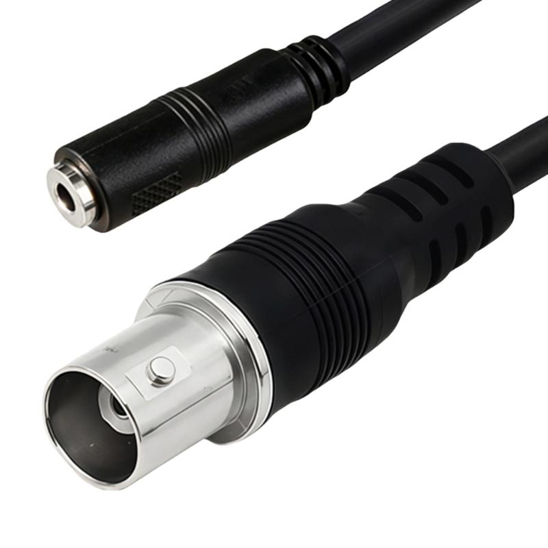 BNC Male Female to 3.5mm Male Female Adapters Cable 1M Coppers Cores for Surveillances Systems Sound Video Signals Transmission DVR NVR Connection