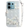 For Xiaomi Redmi Note 13 Pro 5G/Poco X6 5G Wallet Case 3D Pattern Print Leather Cover with Strap