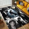Michael Jackson Wohnzimmer rutschfester Bereichsteppich Weicher Teppich für Schlafzimmer Spielzimmer Kinderzimmer Sofa Büro Heimdekoration Fußmatte