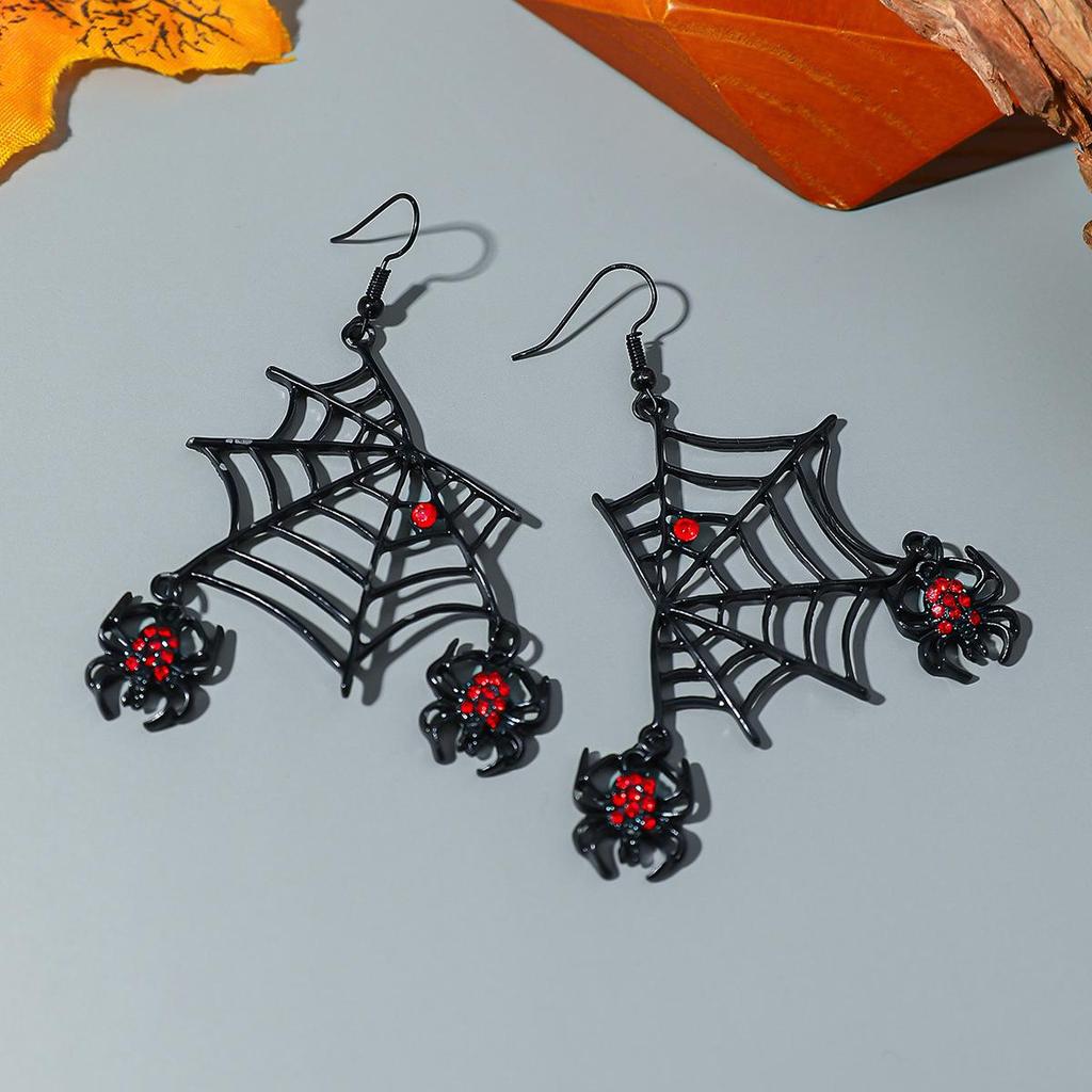 Eco-Friendly 2025 Gothic Black Spiderweb Bat Ear Halloween Gift