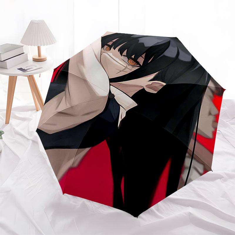 1pc Anime Character Outdoor Umbrella - Automatic Opening/Closing, Portable 3-Fold Design, 8-Bone Iron Frame - Perfect Gift for Fans, Travelers, Daily