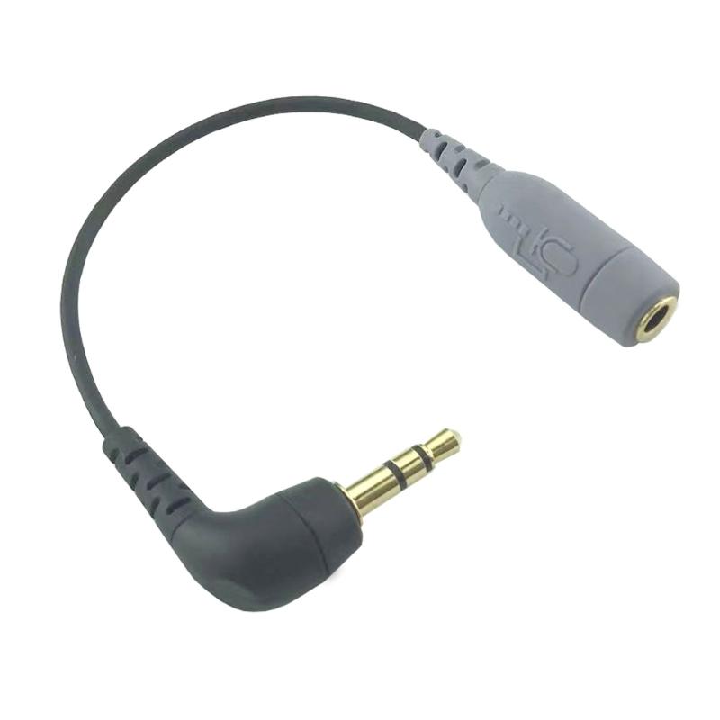 

3.5mm to TRRS Microphone Cable Adaptor Quality Sound Transfer Wire for SC3/SC4 Microphone to Phone Camera Use