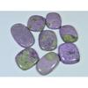 309Cts. Natural Stichtite Cushion Shape Cabochon Loose Gemstone 8Pcs Lot C-1223