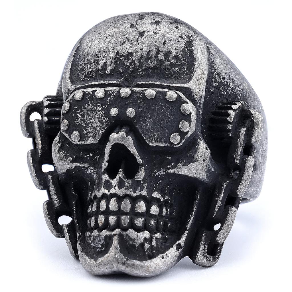 Vintage Punk Style Wielowzór Czaszki Pierścionki Unisex Biker Fajne Akcesoria na Palce