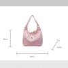 Plaid Shoulder Tote Bag With Cute Bow Decor Large Capacity For Daily Shopping School Commute