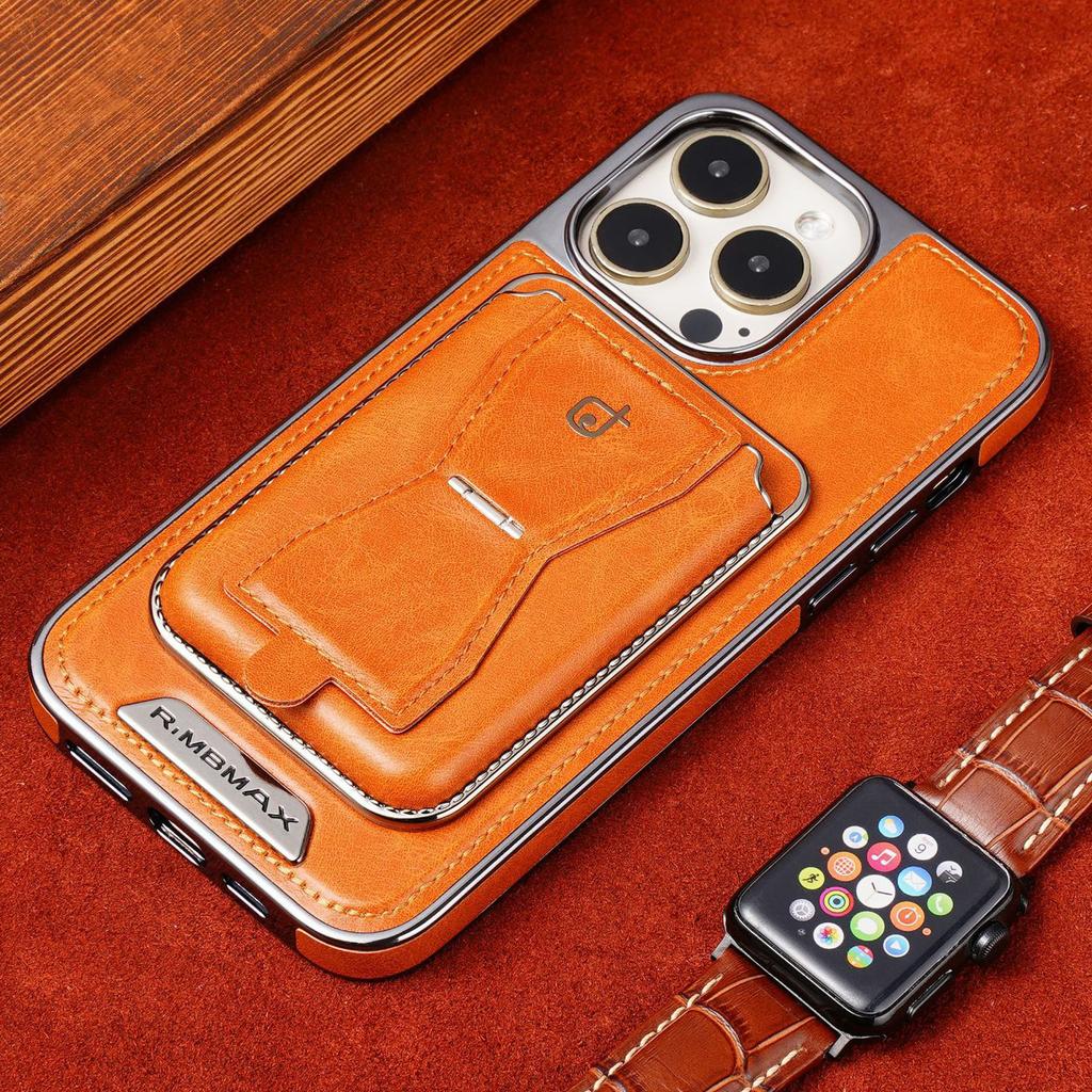 RMBMAX For iPhone 15 Pro Max Case Detachable 2-in-1 Card Holder Shockproof Phone Shell