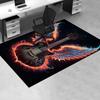 "Angel Wings Electric Guitar - Flame Design"Office Mat Home Decor Office Desk Chair Carpet for office ph83