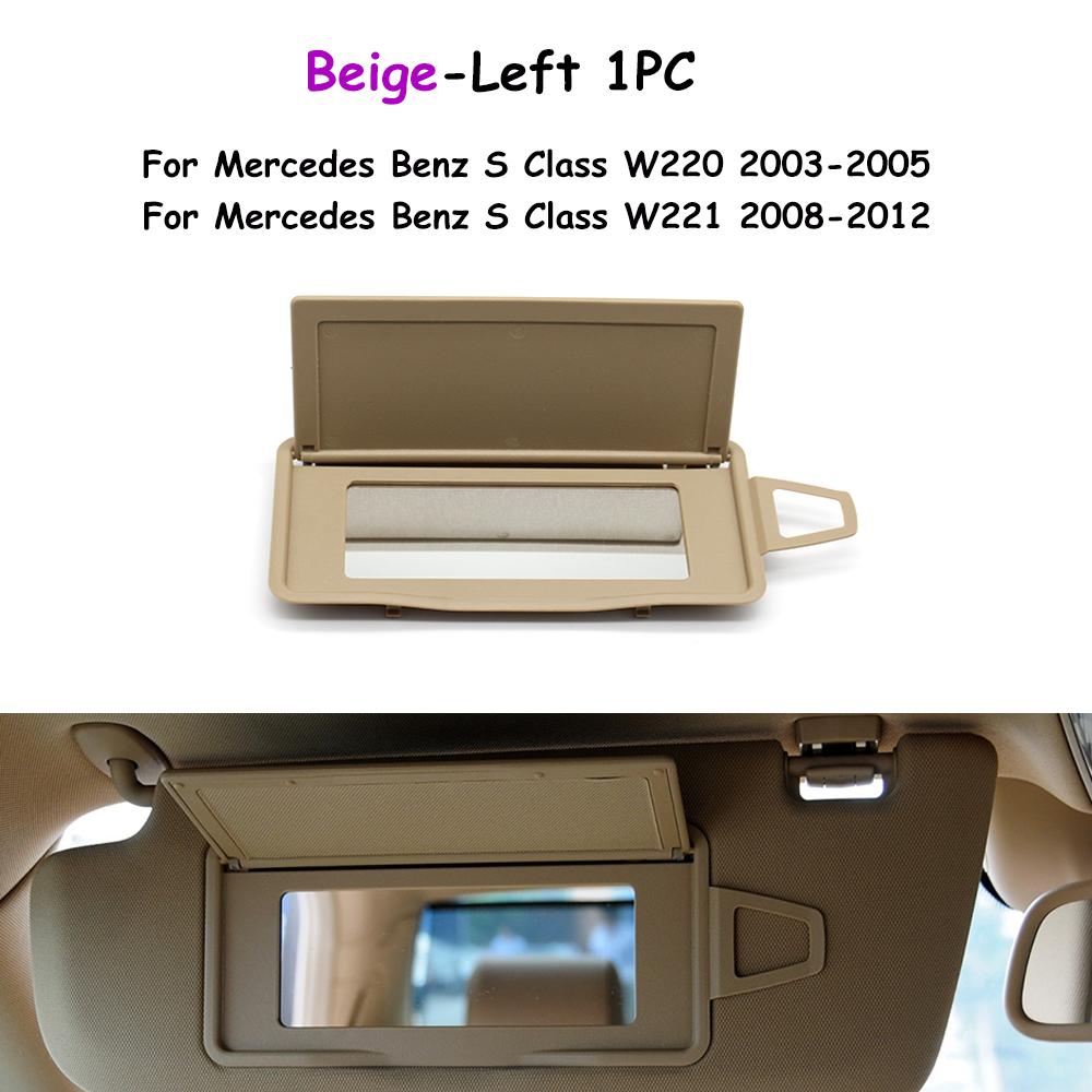 W220 W221 2003-2012 Parasole per Auto Parasole Copri Vetro Porta Specchietto per Trucco Pannello di Copertura Per Benz Classe S 2208100110 2208100210