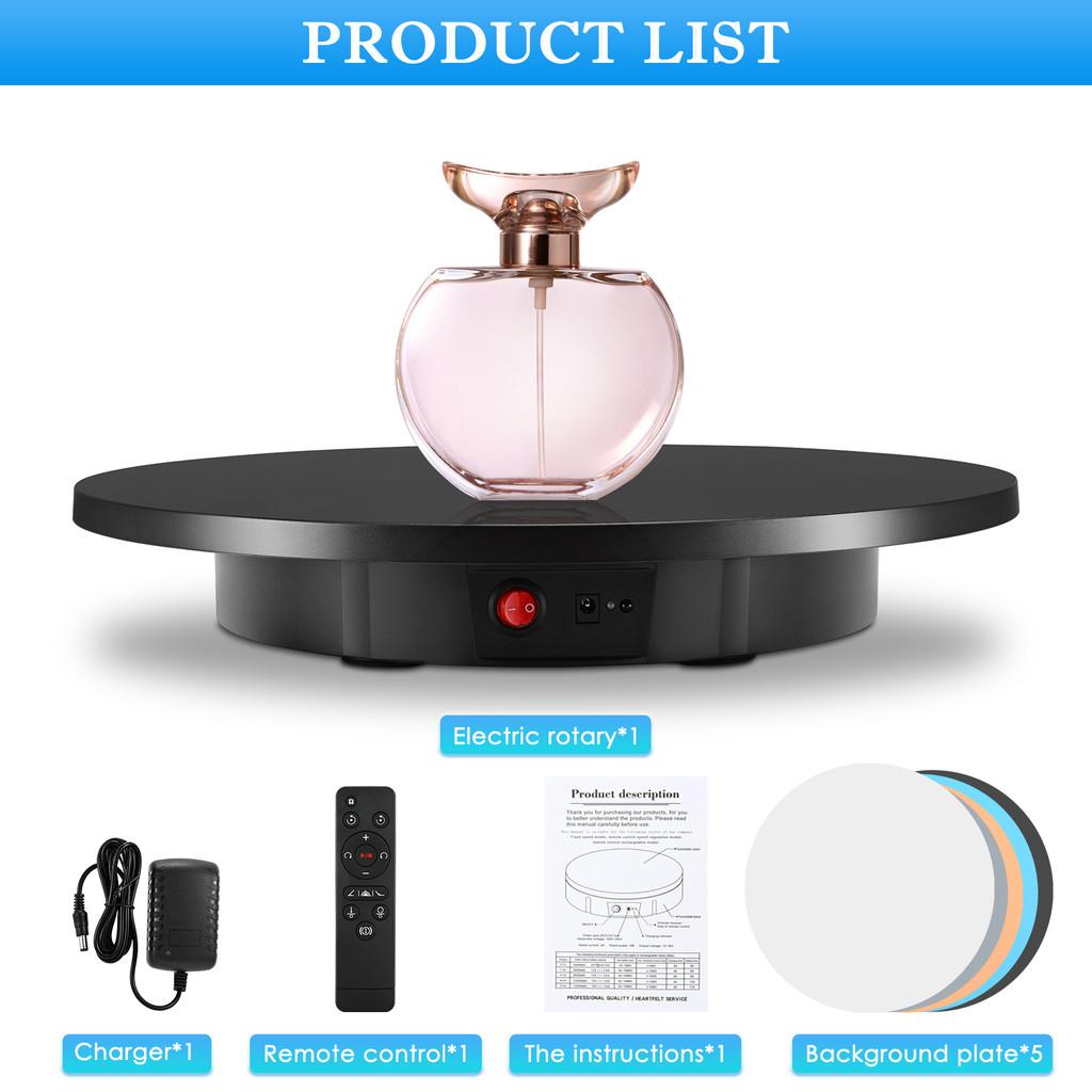 30/42/52CM 100KG 360° Panoramic Backdrop Shooting Booth Automatic Display Table Photography Turntable Rotating Display Stand