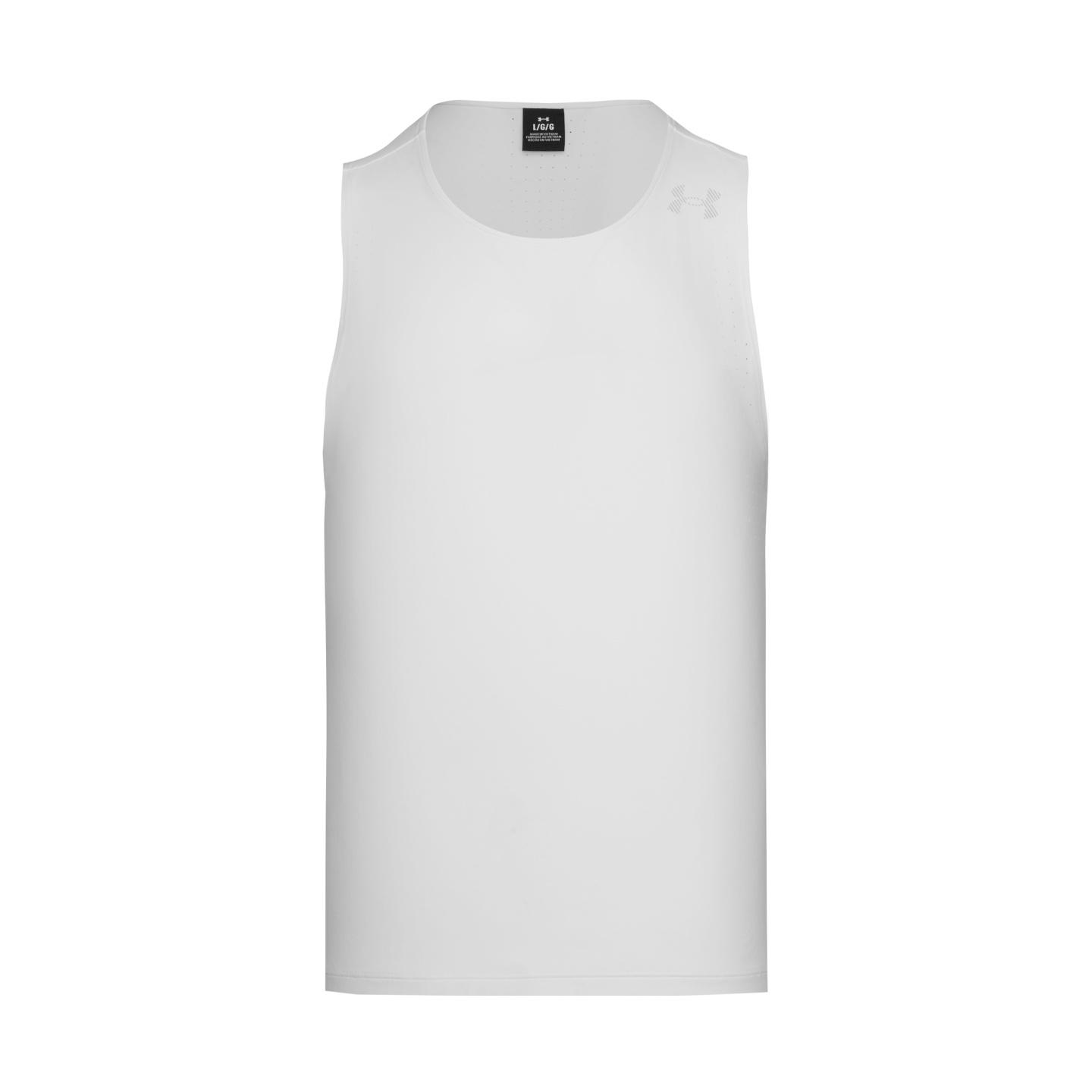 Under Armour Velociti Pro Breathable Running Fashion Fitness Training Vest Men vests White 6009505-100 M